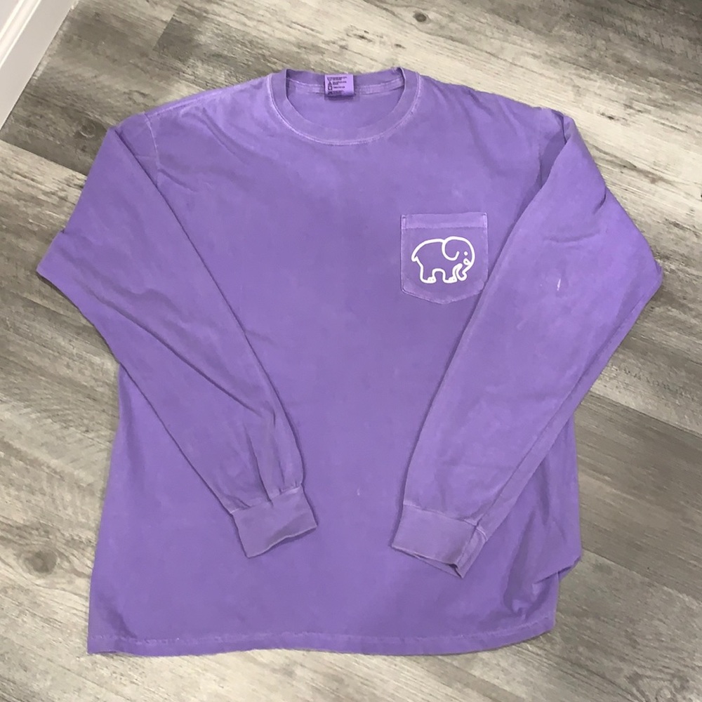 Ivory Ella distressed long sleeve shirt
